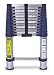 Industrial Grade 2KFG1 Telescoping Ladder, 12 1/2 Ft, Aluminum