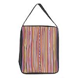 Cotton shoulder bag, 'Lahu Rainbow'