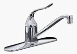 Lead Law Compliant 1 Handle Kitchen Faucet Less Spray Coralais Polished Chrome