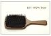 Paddle brush with boar bristles