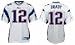 Tom Brady Patriots White Reebok Authentic Jersey