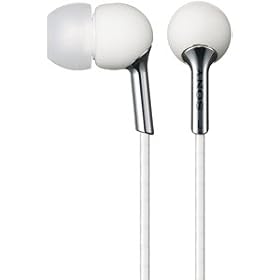 Sony Mdr-Ex55/Whi Ex Earbuds Headphones with Silicon Housing (White)