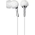 Sony Mdr-Ex55/Whi Ex Earbuds Headphones with Silicon Housing (White)