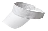 NEW Port & Company - Fashion Visor White-OSFA