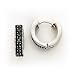 Sterling Silver Marcasite Hoop Earrings