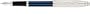 Cross Century II Sterling Sliver/Translucent Blue Lacquer w/ rhodiu Medium Point Fountain Pen - 469-2MR