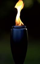 Big Sale Two New Black Danish Elipse Outdoor Garden Torch Sets, Patented Hands-free Scandinavian Design, 63" Tall, Plus Two 750ml Bottles of Danish Clean Green Oil, World's Only Non-toxic Non-flammable Alternative to Paraffin and Kerosene, Made From Vegetable Oil Not Petroleum, Patio Party Tiki Torch Path Lights From Denmark