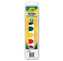 Crayola Washable Watercolor Paint, 8 Assorted Colors - CYO530525