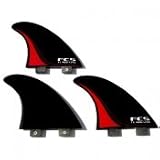 FCS TOM CARROLL REDLINE Performance Core Surfboard Tri Fin Set