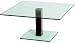 Rectangular Glass Semplice Side Table 450 high 600 x 300 clear Image