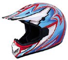 VCAN DOT Kids Youth Dirt Bike Helmet 310EB Red/Blue