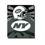 New York Jets Light Weight Fleece NFL Blanket (Shadow Series) by Northwest (50""x60"")