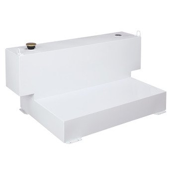 21I5LDTzt L Delta 498000 98 Gallon Short Bed L Shaped Steel Liquid Transfer Tank   White