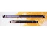 Rogar 1310 36 Inch Bar Rack - Black with 8 Black Regular Hooks