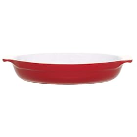 Buy Emile Henry 10.75 Inch Oval Au Gratin Cerise Red