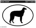 BORZOI Oval Bumper Sticker