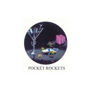 Pocket Rockets Michael Godard Neon Clock (purple or blue) by