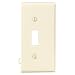 Leviton PSE1-I 1-Gang Toggle Device Switch Wallplate, Sectional, Thermoplastic Nylon, End Panel, Ivory