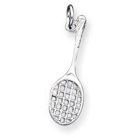 Sterling Silver Tennis Racquet Charm