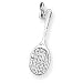 Sterling Silver Tennis Racquet Charm