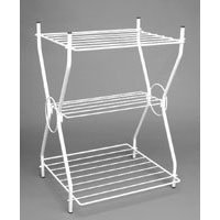 Universal Reversible Bird Cage Stand, White