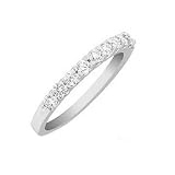 0.25cttw Natural White (VS-Clarity FG-Color) Band Ring in Platinum