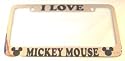 Mickey Mouse License Plate Frame Chrome