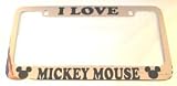 21I6ETvqOJL. SL160  Mickey Mouse License Plate Frame Chrome