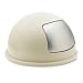 Optional Dome Top Lid for Fire-Safe 15 Round Waste Receptacle, Steel, Almond