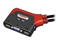 ROLINE Star KVMSwitch 2xUSB + Audio + Kabelgarnitur 1xUser 2xPC Preisvergleich