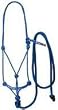 Mustang Rope Halter with Lead Purple/White Mustang Rope Halter with Lead Purple/White