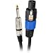 Pyle PPSJ-30 Speakon Speaker Connector to 1/4-Inch Speaker Cable (30 Feet)