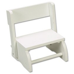 Childrens Toyshop  Toys : Gift Mark Small Flip Stool - White