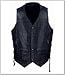 Leather Vests Men's Leather Motorcycle 10 Pocket Vest MV106