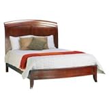 Full Modus Brighton Wood Low Profile Sleigh Bed in Cinnamon Finish