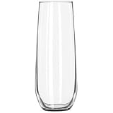 Libbey 8.5 oz. Stemless Flute Glasses in Clear, Set of 12