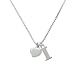 Small 2-D Silver Puffy Heart 