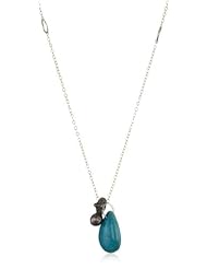 Melissa Joy Manning "Water" 14k Gold and Silver Chrysacolla Necklace