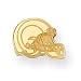 14K St. Louis Rams Helmet Post Earrings