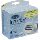 Schick Intuition, Cucumber Melon, Shave Refill Cartridges, 6 Cartridges