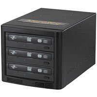 Aleratec Tower Publisher 1:3 DVD CD HLS DVD/CD Duplicator Win/Mac 260179 (Black)