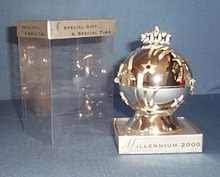 Lenox Silver Millenium Ball Ornament 2000 NIB Lenox Silver Millenium Ball Ornament 2000 NIB