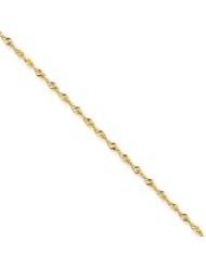 14k Gold 1.8mm D/C Extra-Lite Rope Chain 10 Inches