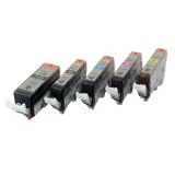 Canon CLI-521 incl. Pgi520 BK (5 Originalpatronen) Tintenpatrone Multipack Bundle