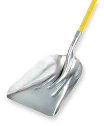 Westward 3YU77 Alum Scoop, 27.1 In, Fiberglass D-Handle