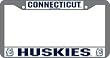 Connecticut Huskies Chrome License Plate Frame - SET OF 6 - Sports Merchandise