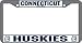 Connecticut Huskies Chrome License Plate Frame - SET OF 6 - Sports Merchandise