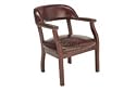 Conference Arm Chair Vinyl Red