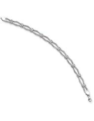 14k White Gold Diamond Fascination 7.5in Link Bracelet