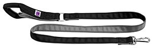 Doggles Mutt Gear Comfort Leash Black/Gray Dog Leash 4ft